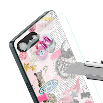 Lost Call stylish phone case for iphone 16e | glossy glass and slim fit