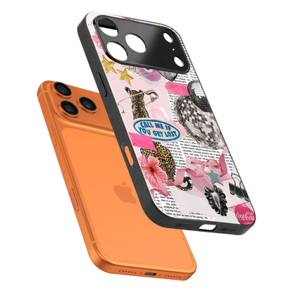 Lost Call sleek iphone 17 pro cover with tempered glass back and TPU edges