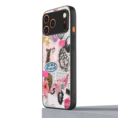 Lost Call iphone 17 pro mobile cover | shockproof glass phone case