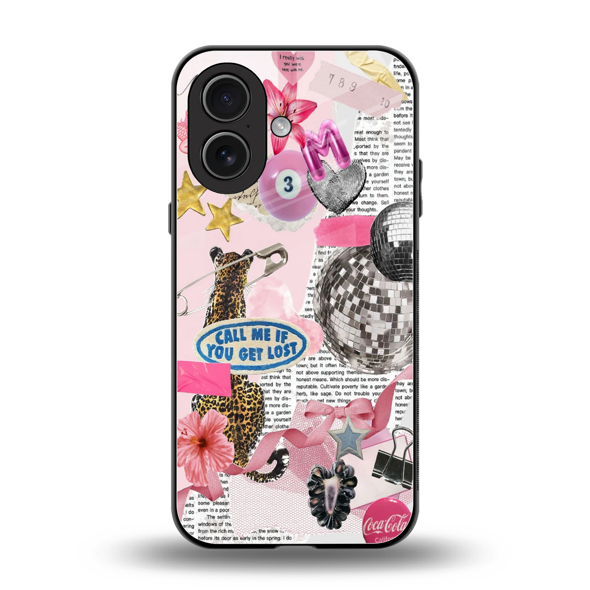Lost Call back phone cover | glass case for iphone 17