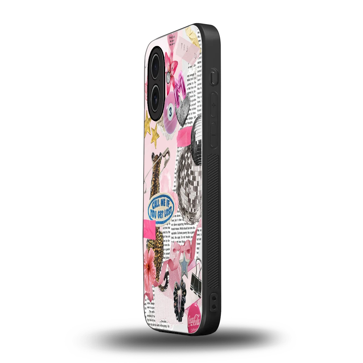 Lost Call iphone 17 mobile cover | shockproof glass phone case