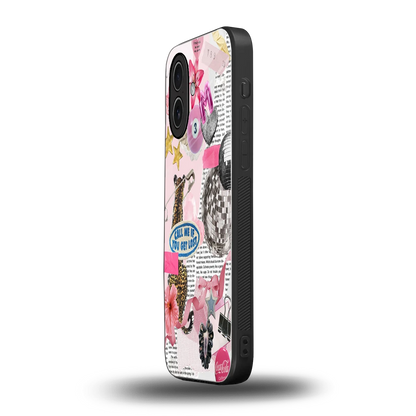 Lost Call iphone 17 mobile cover | shockproof glass phone case