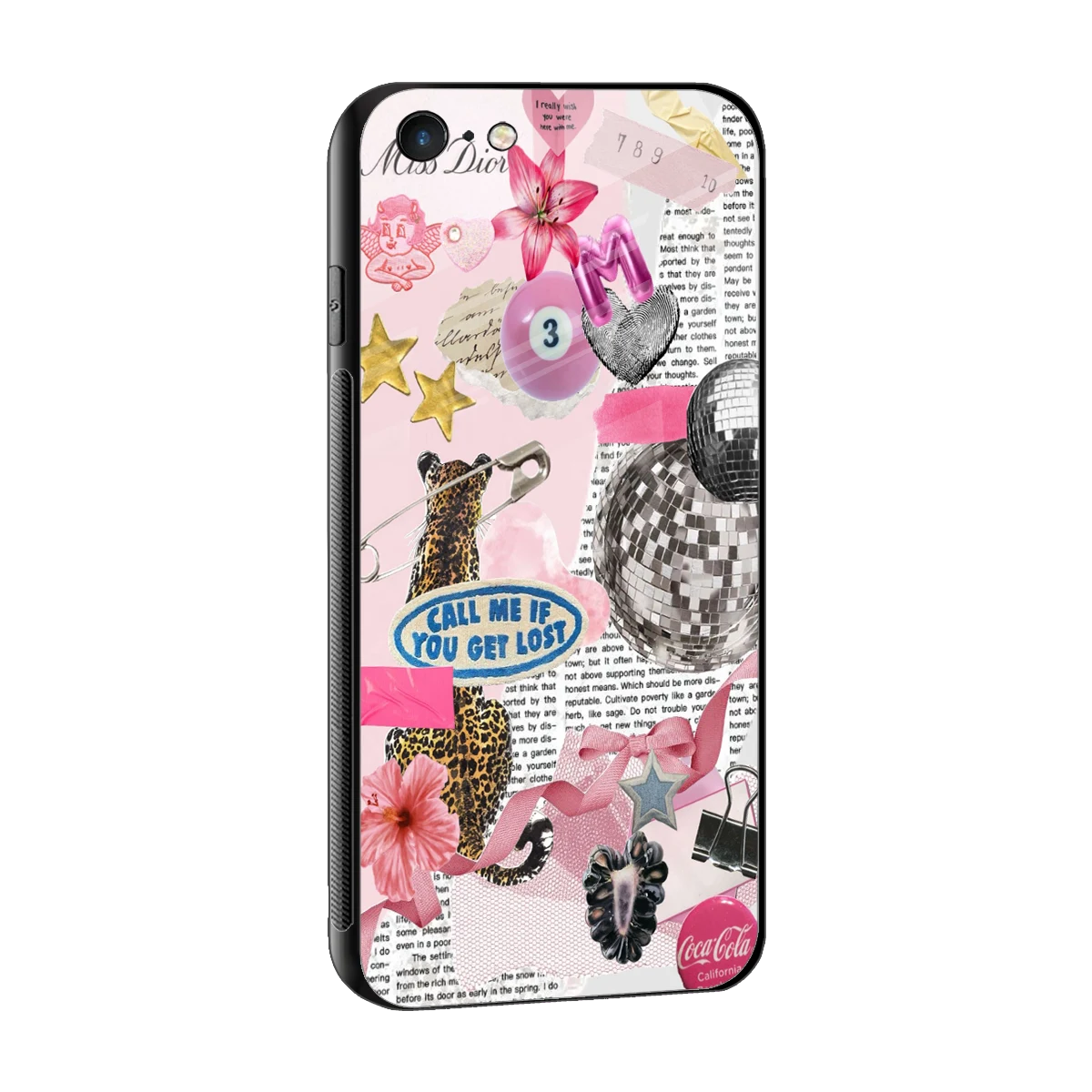 Lost Call sleek iphone 6s cover with tempered glass back and TPU edges