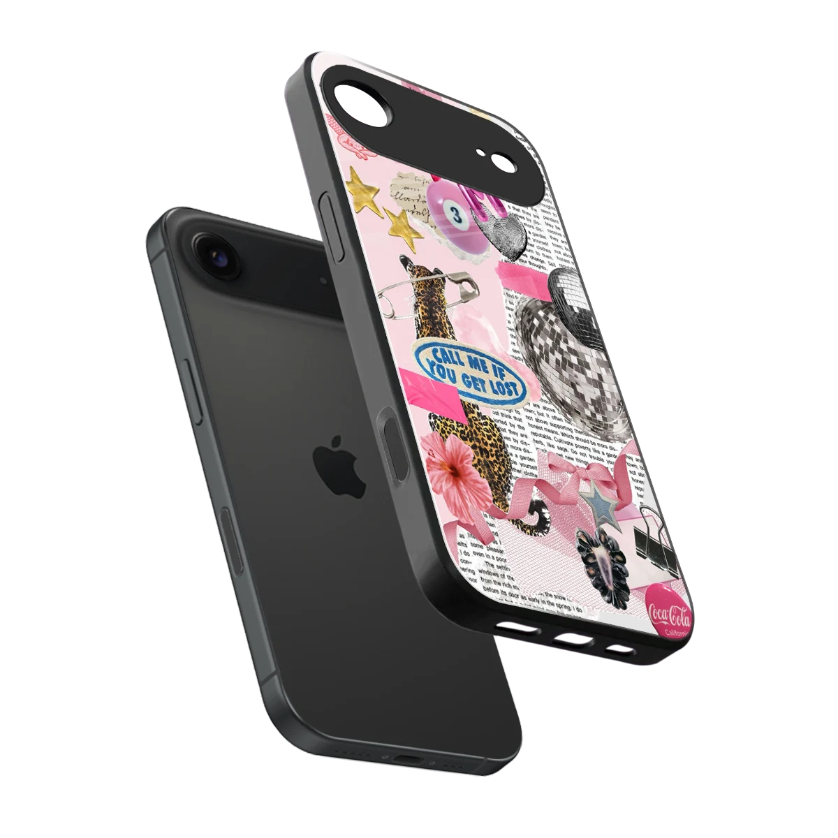 Lost Call sleek iphone air cover with tempered glass back and TPU edges