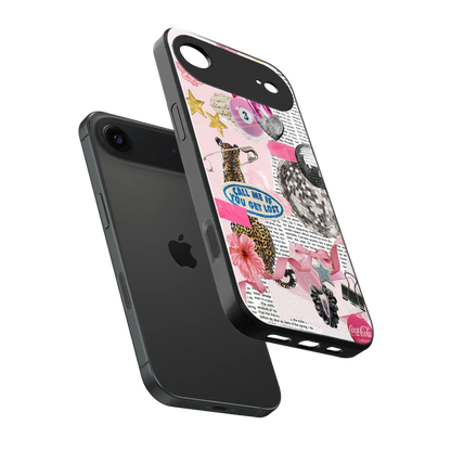 Lost Call sleek iphone air cover with tempered glass back and TPU edges