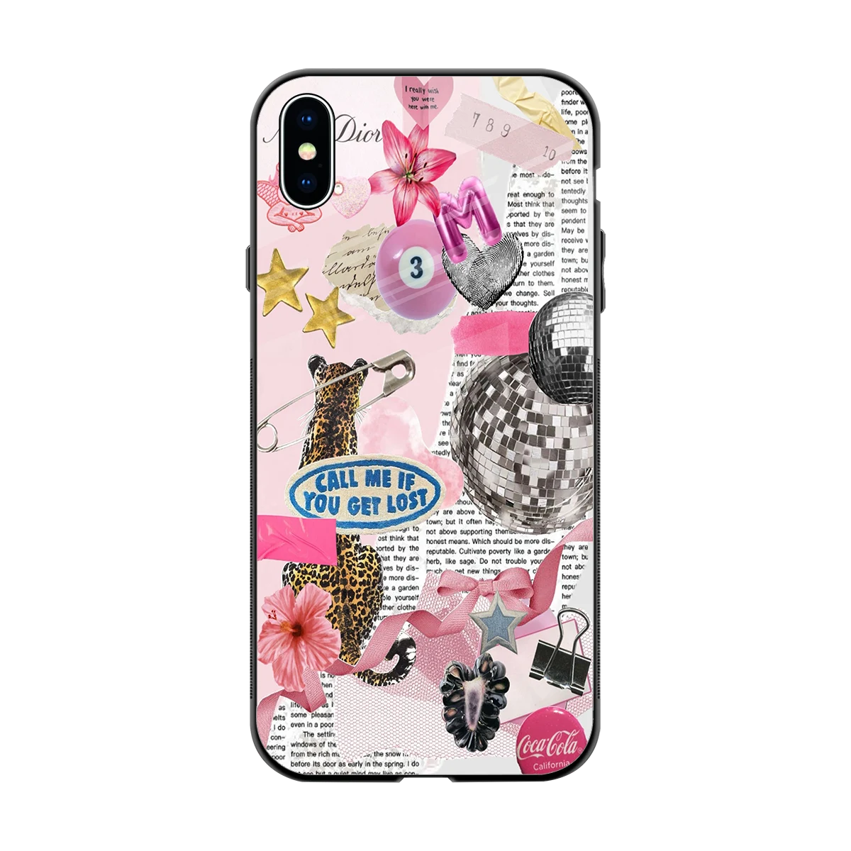 Lost Call back phone cover | glass case for iphone xs max