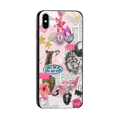 Lost Call sleek iphone xs max cover with tempered glass back and TPU edges