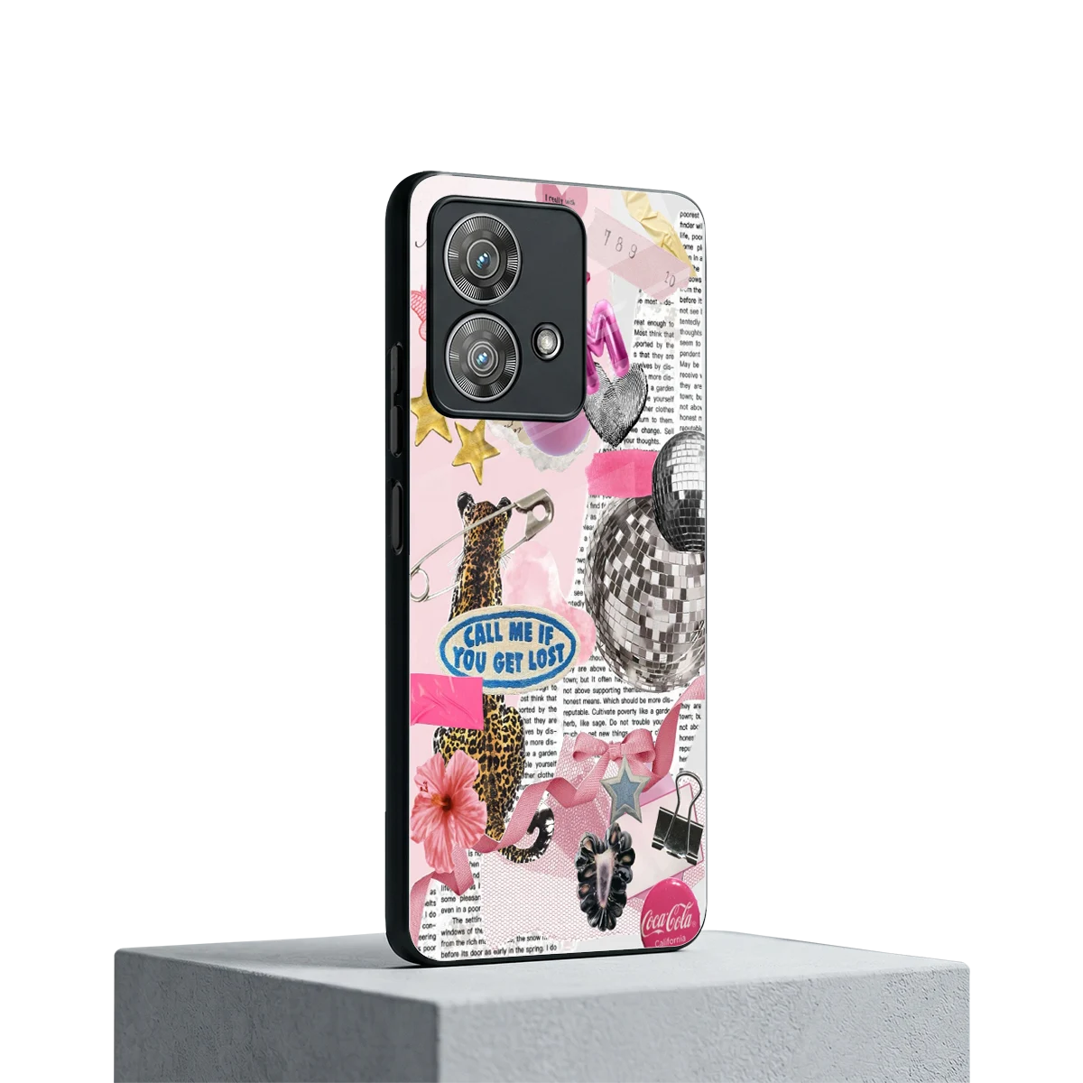 Lost Call motorola edge 40 neo 5g mobile cover | shockproof glass phone case