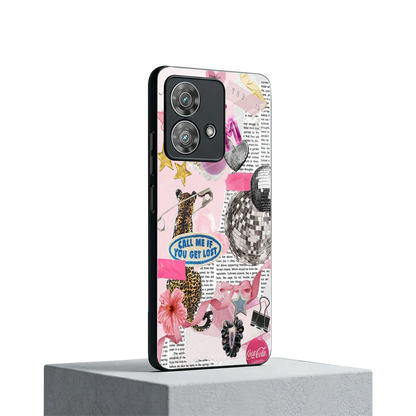 Lost Call motorola edge 40 neo 5g mobile cover | shockproof glass phone case