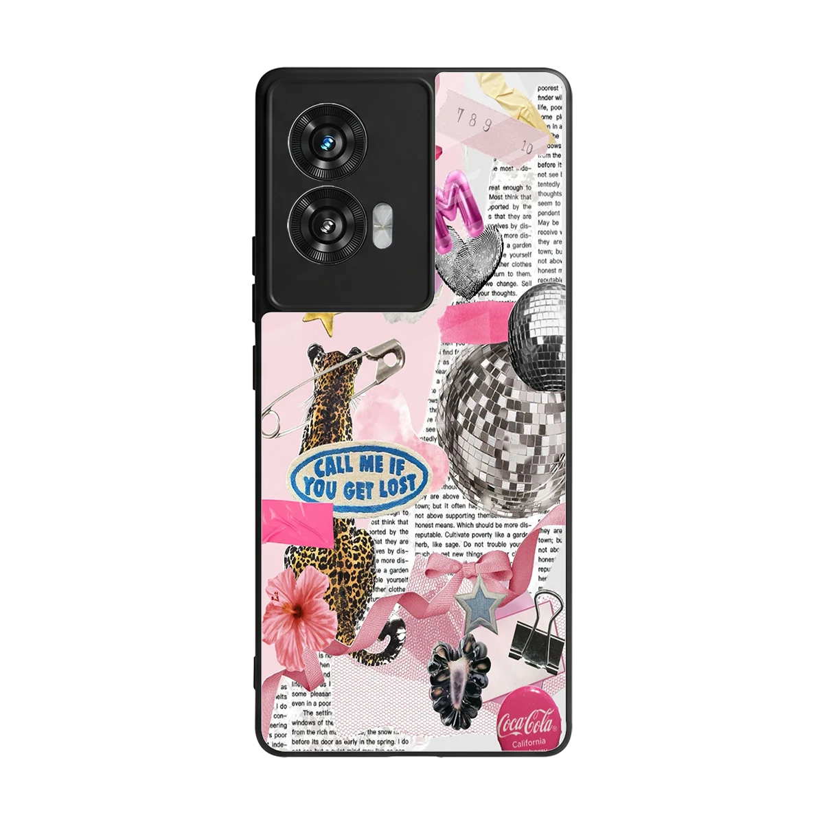 Lost Call back phone cover | glass case for motorola edge 50 fusion