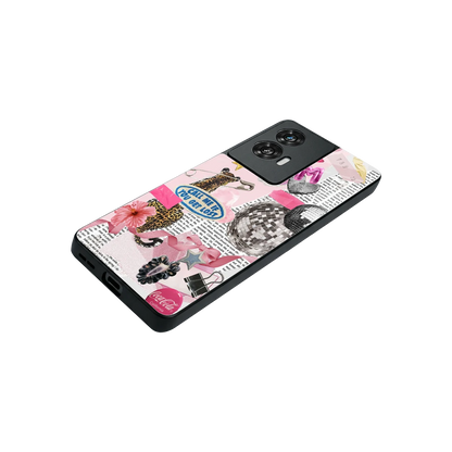 Lost Call stylish phone case for motorola edge 50 fusion | glossy glass and slim fit