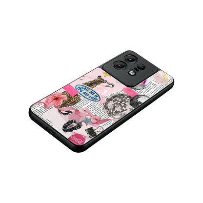 Lost Call stylish phone case for motorola edge 50 pro | glossy glass and slim fit