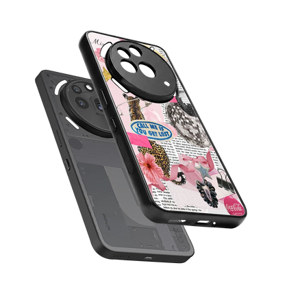 Lost Call sleek nothing phone 3a pro cover with tempered glass back and TPU edges