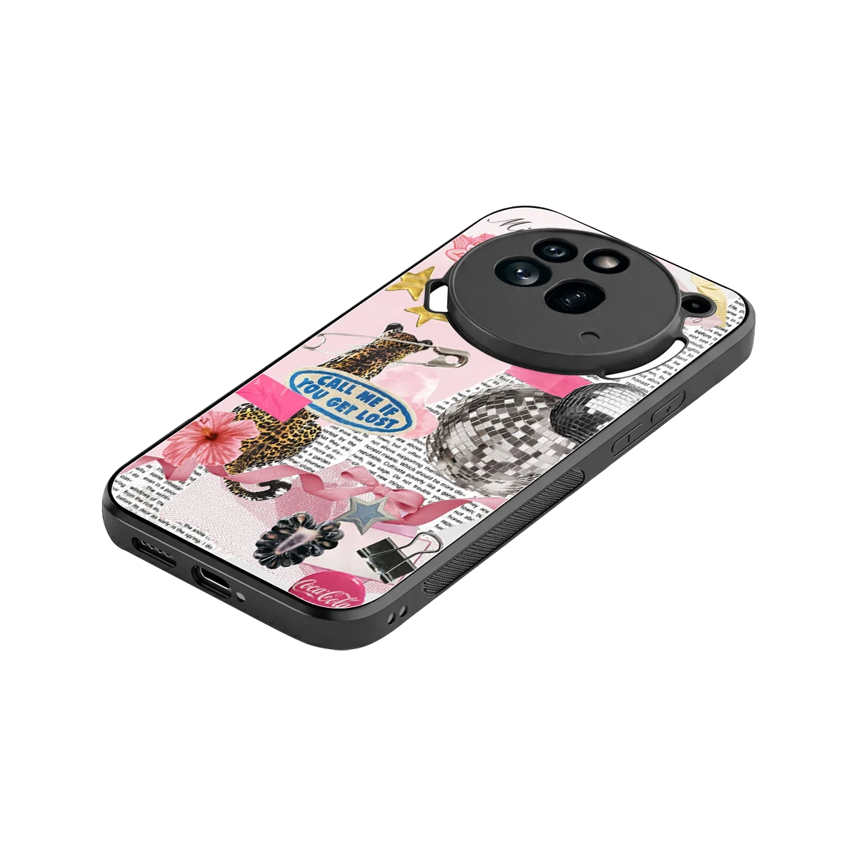 Lost Call stylish phone case for nothing phone 3a pro | glossy glass and slim fit