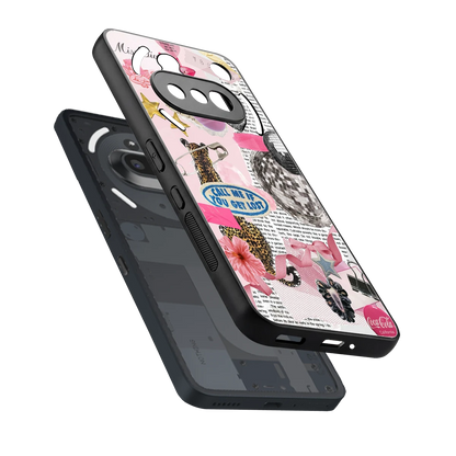 Lost Call sleek nothing phone 3a cover with tempered glass back and TPU edges