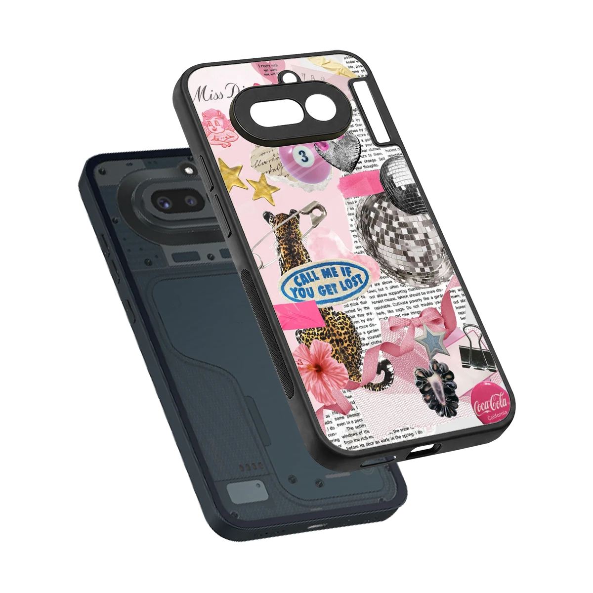 Lost Call sleek nothing phone 4a cover with tempered glass back and TPU edges