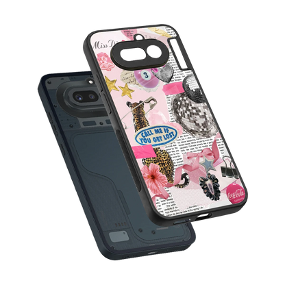 Lost Call sleek nothing phone 4a cover with tempered glass back and TPU edges
