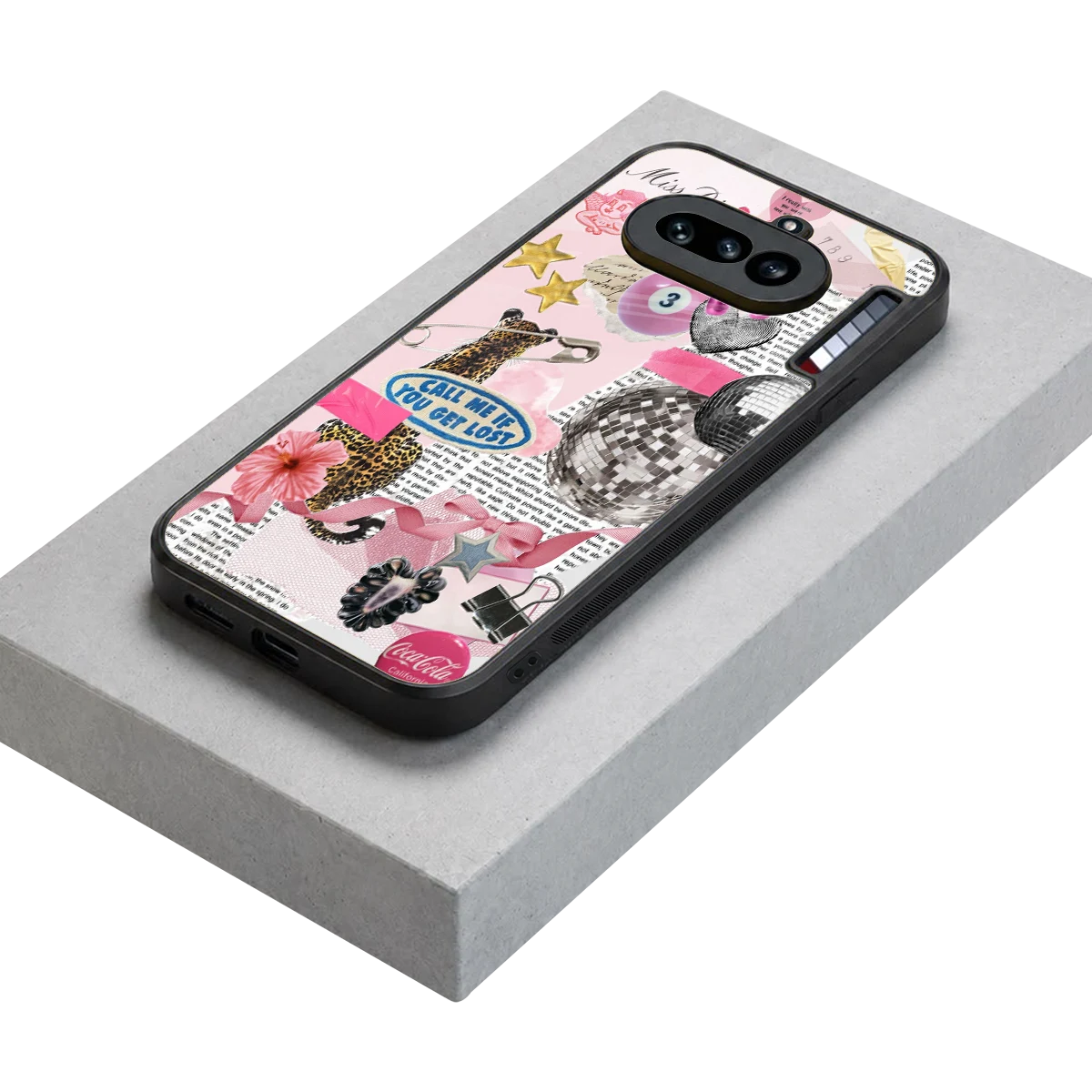 Lost Call stylish phone case for nothing phone 4a | glossy glass and slim fit