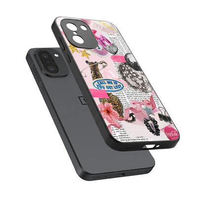 Lost Call sleek oneplus 15r cover with tempered glass back and TPU edges