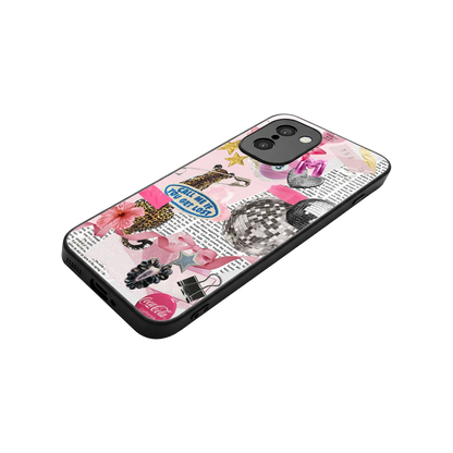 Lost Call stylish phone case for oneplus 15r | glossy glass and slim fit