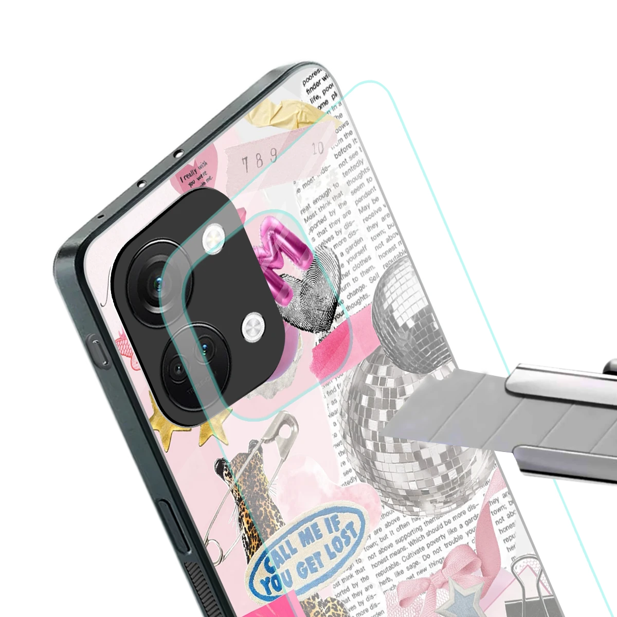 Lost Call stylish phone case for oneplus nord 3 | glossy glass and slim fit