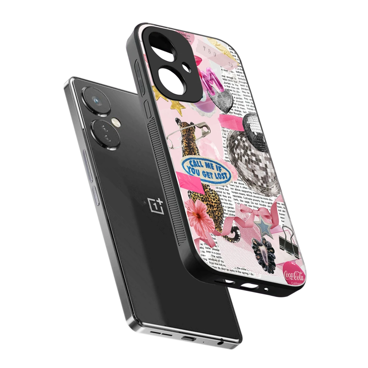 Lost Call sleek oneplus nord ce 3 cover with tempered glass back and TPU edges