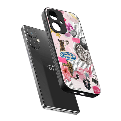 Lost Call sleek oneplus nord ce 3 cover with tempered glass back and TPU edges