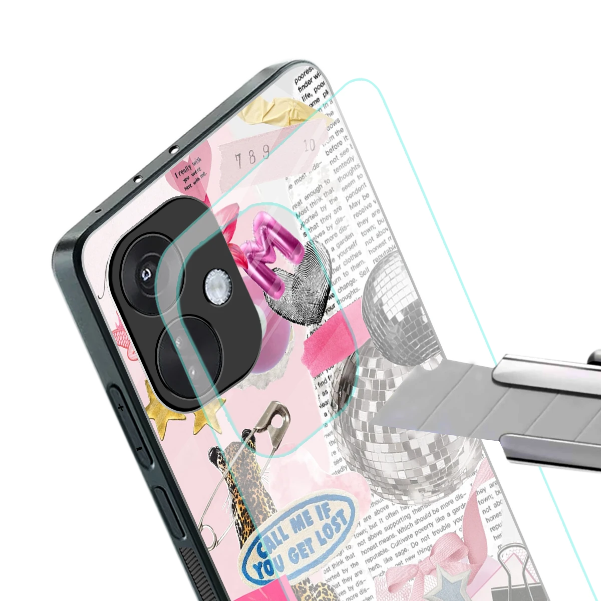 Lost Call stylish phone case for oneplus nord ce 3 | glossy glass and slim fit