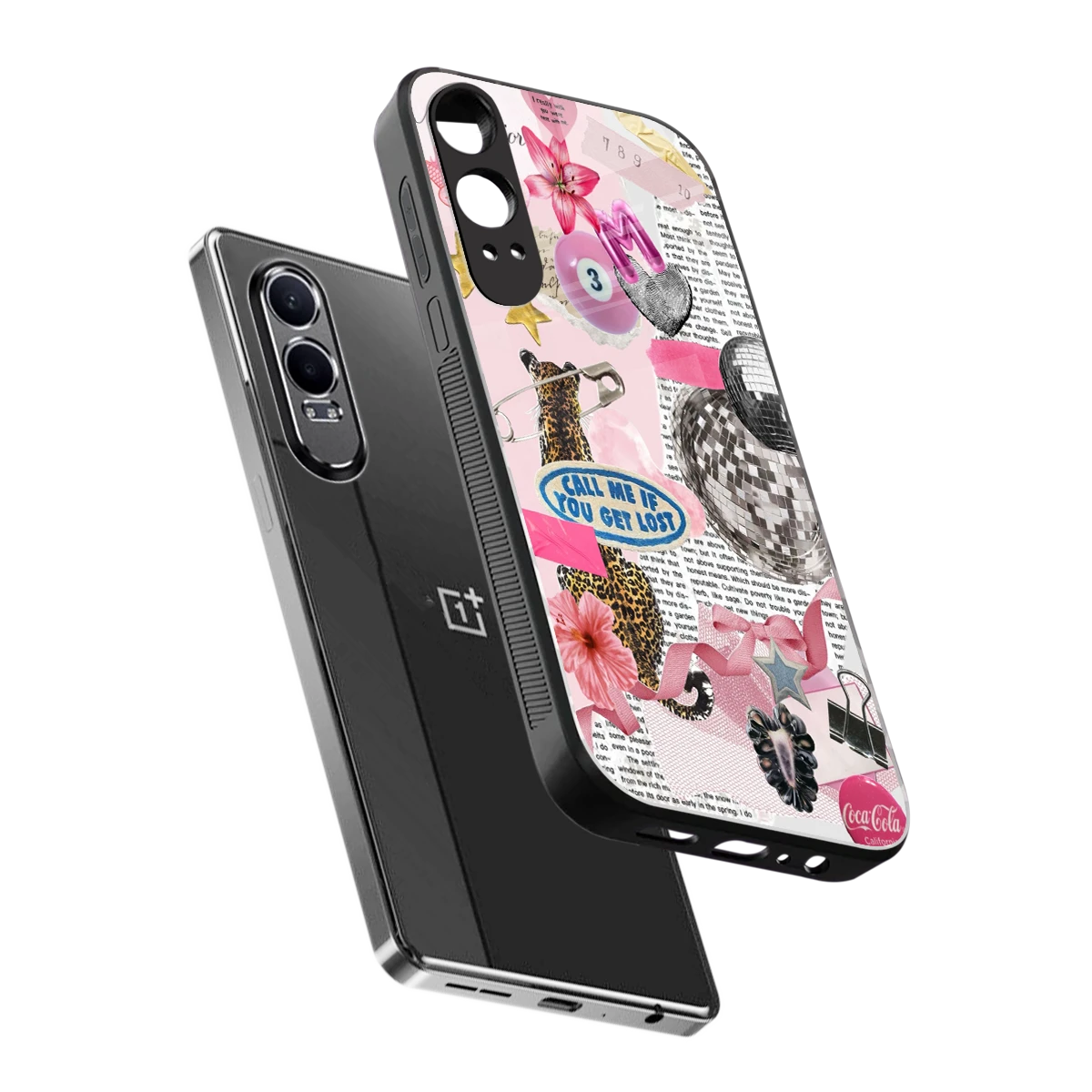 Lost Call sleek oneplus nord ce 4 lite cover with tempered glass back and TPU edges