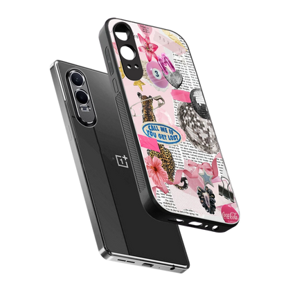 Lost Call sleek oneplus nord ce 4 lite cover with tempered glass back and TPU edges