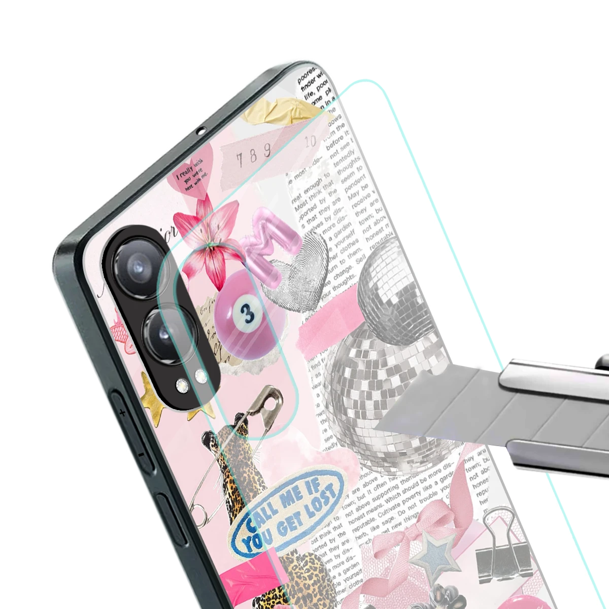 Lost Call stylish phone case for oneplus nord ce 4 lite | glossy glass and slim fit
