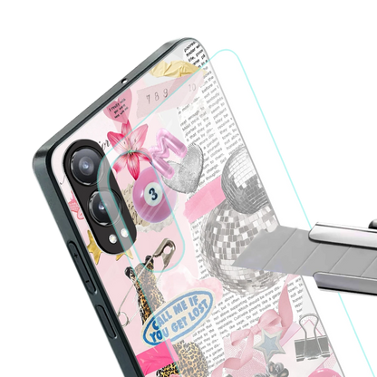 Lost Call stylish phone case for oneplus nord ce 4 lite | glossy glass and slim fit