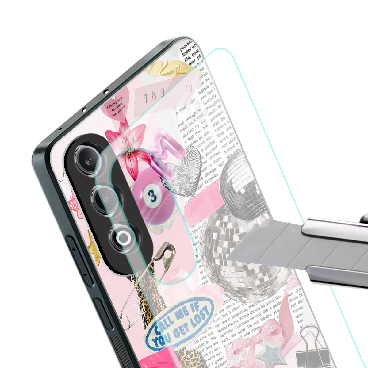 Lost Call stylish phone case for oneplus nord ce 4 | glossy glass and slim fit