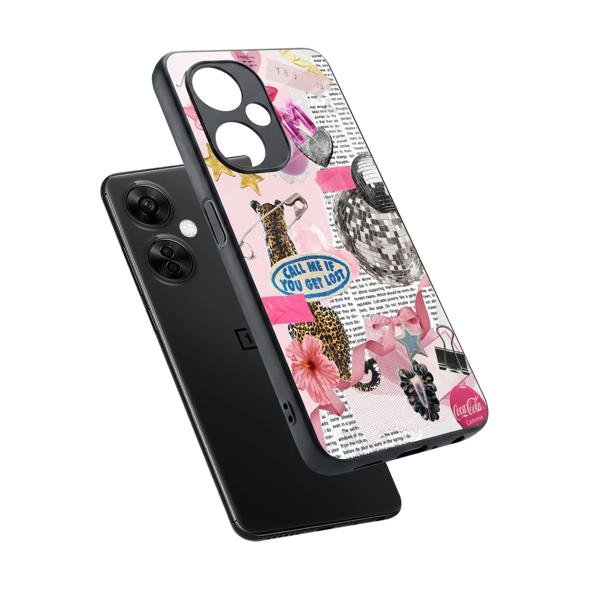 Lost Call sleek oneplus nord ce 3 lite cover with tempered glass back and TPU edges