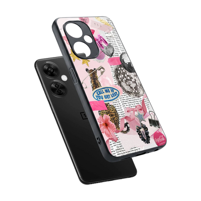 Lost Call sleek oneplus nord ce 3 lite cover with tempered glass back and TPU edges