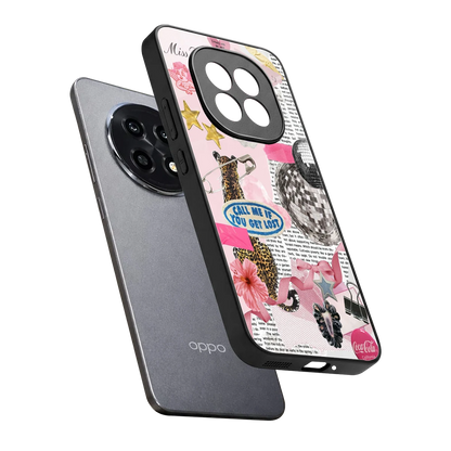 Lost Call sleek oppo f29 pro 5g cover with tempered glass back and TPU edges