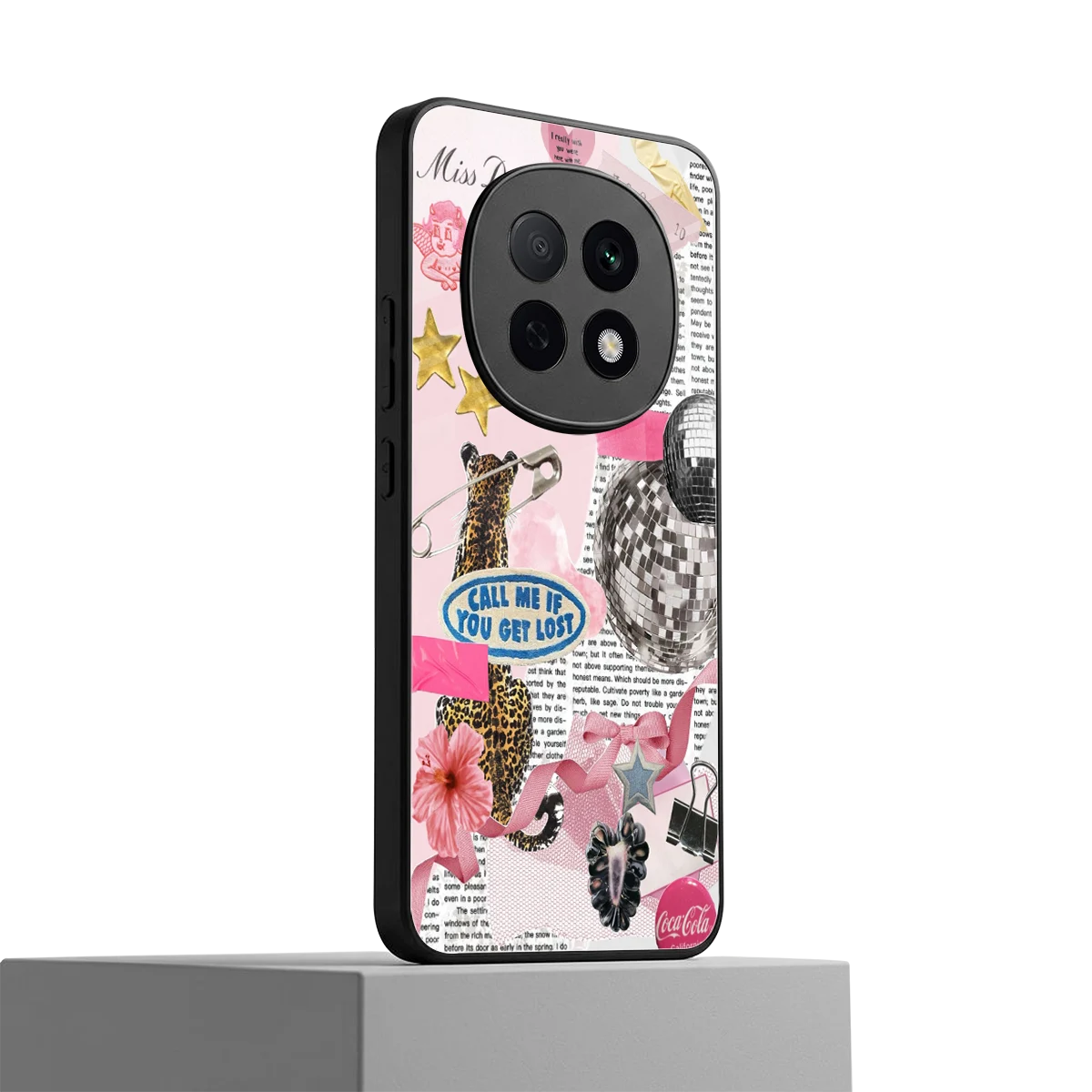 Lost Call oppo f29 pro 5g mobile cover | shockproof glass phone case