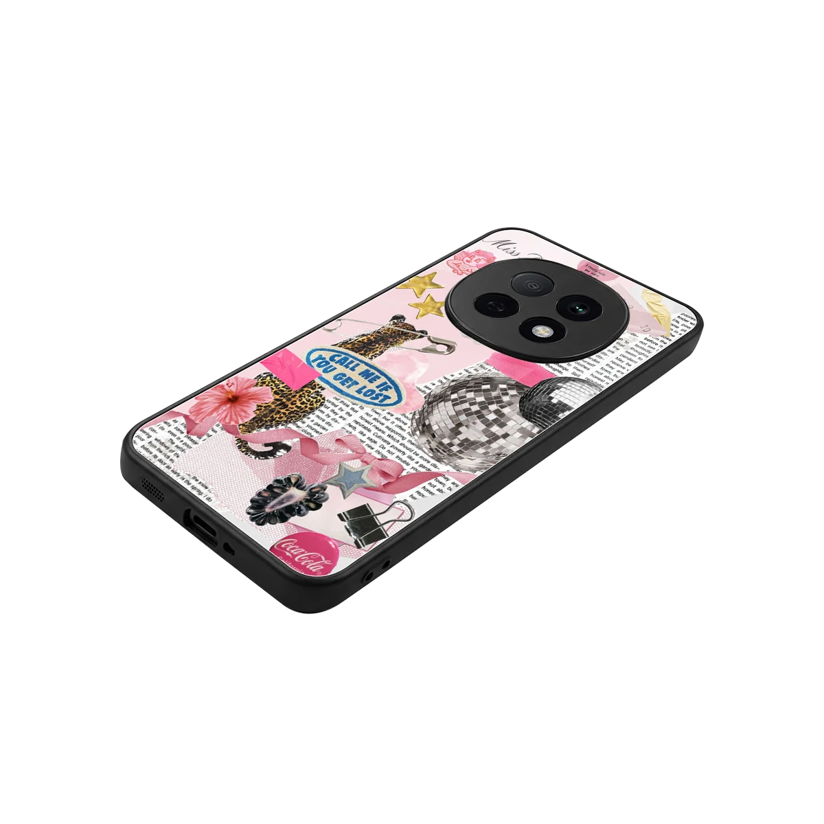 Lost Call stylish phone case for oppo f29 pro 5g | glossy glass and slim fit