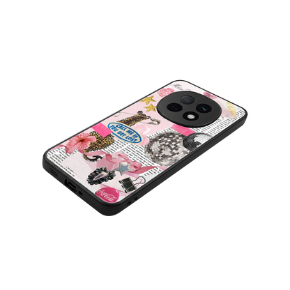 Lost Call stylish phone case for oppo f29 pro 5g | glossy glass and slim fit