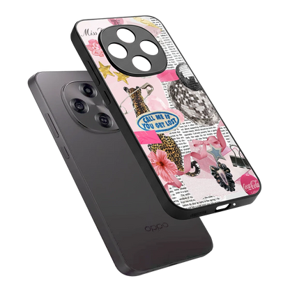 Lost Call sleek oppo f31 pro 5g cover with tempered glass back and TPU edges