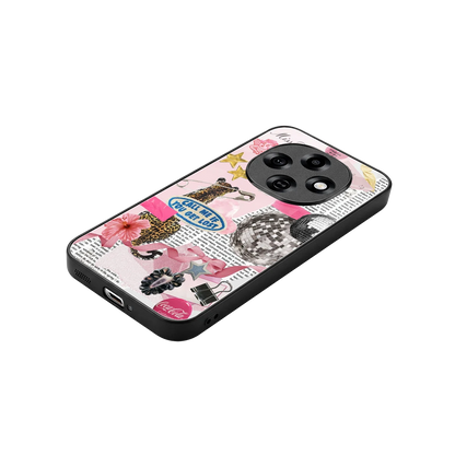 Lost Call stylish phone case for oppo f31 pro 5g | glossy glass and slim fit