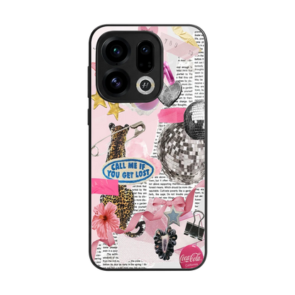 Lost Call back phone cover | glass case for oppo find x9