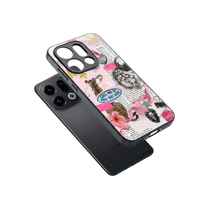 Lost Call sleek oppo find x9 cover with tempered glass back and TPU edges