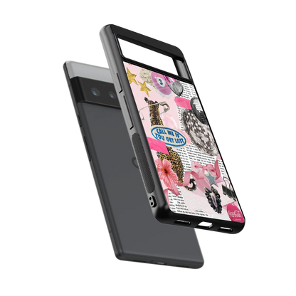 Lost Call sleek google pixel 6 pro cover with tempered glass back and TPU edges