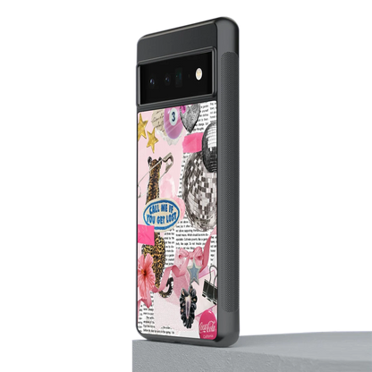 Lost Call stylish phone case for google pixel 6 pro | glossy glass and slim fit