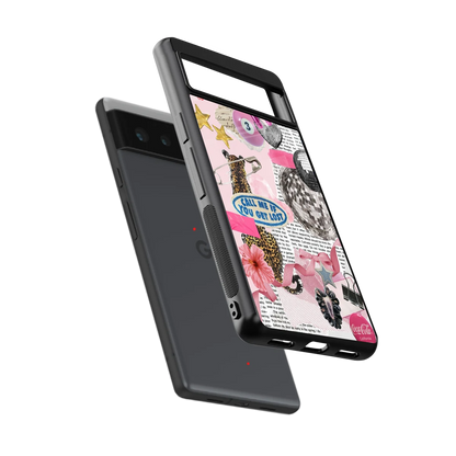 Lost Call sleek google pixel 6 cover with tempered glass back and TPU edges