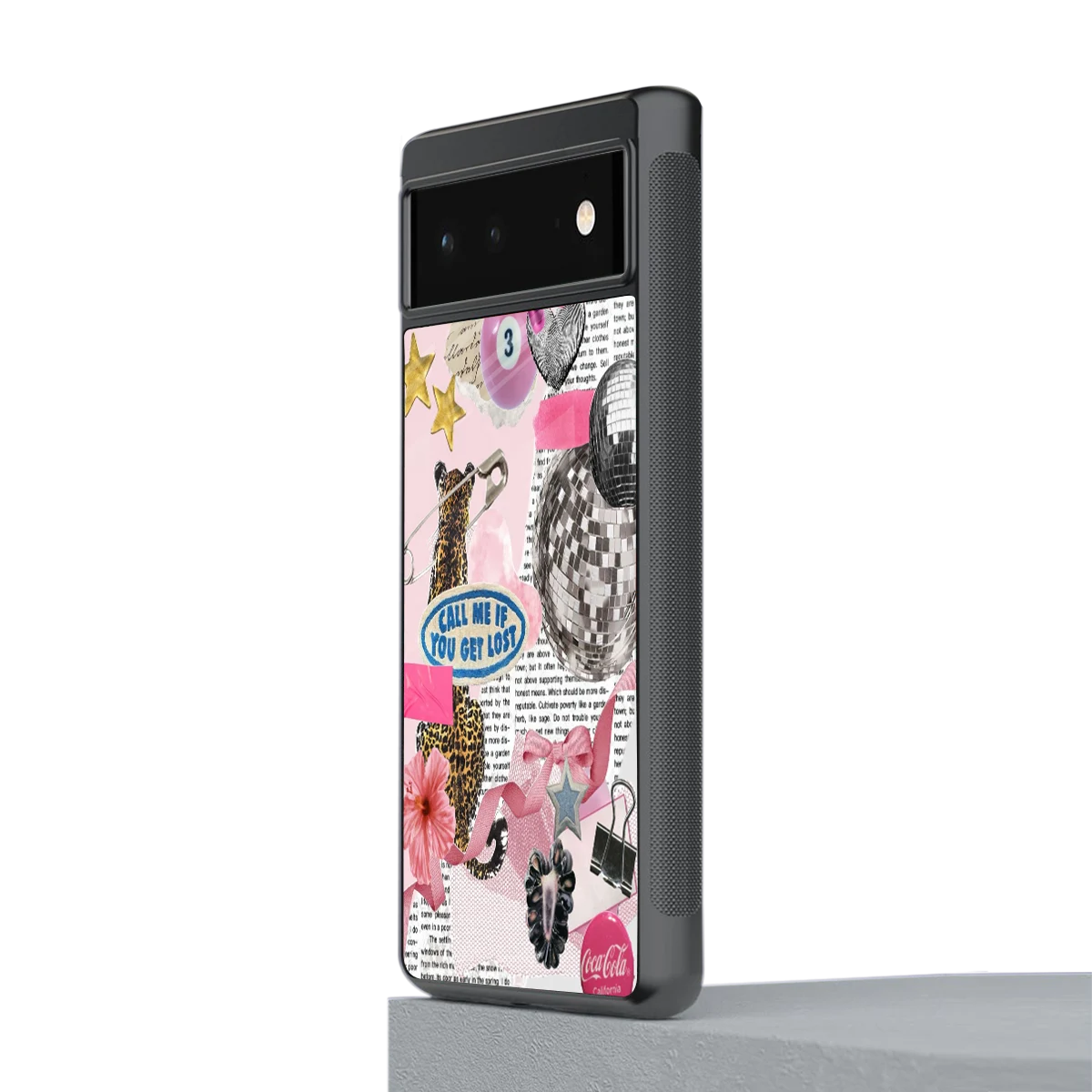 Lost Call stylish phone case for google pixel 6a | glossy glass and slim fit