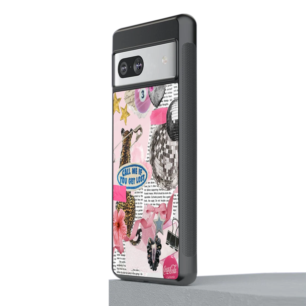 Lost Call stylish phone case for google pixel 7a | glossy glass and slim fit