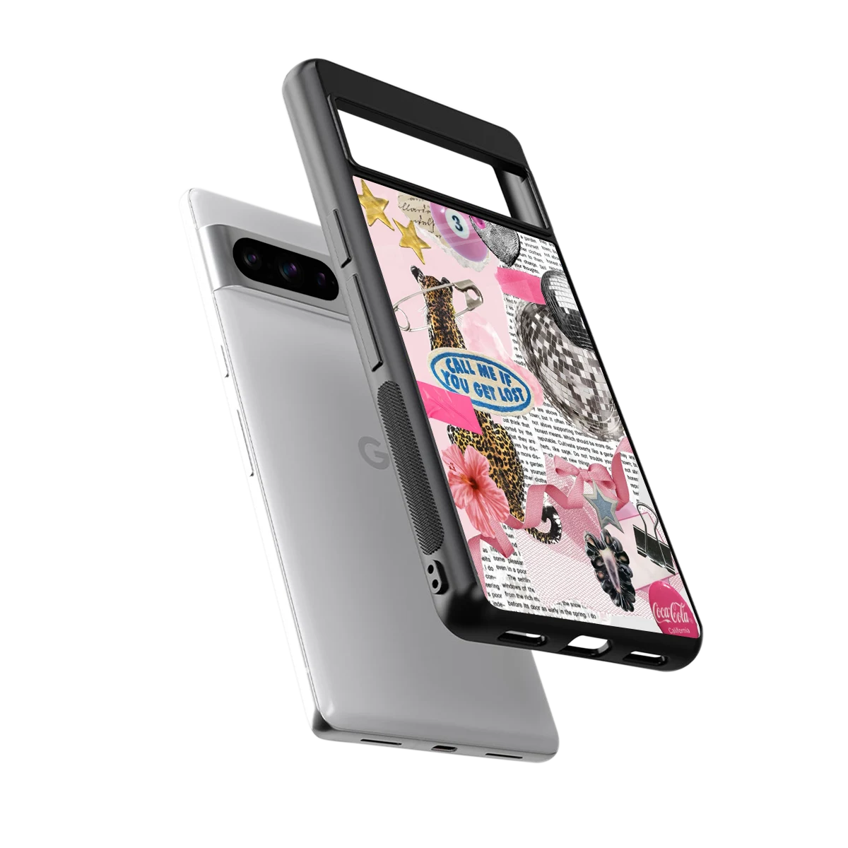 Lost Call sleek google pixel 8 pro cover with tempered glass back and TPU edges