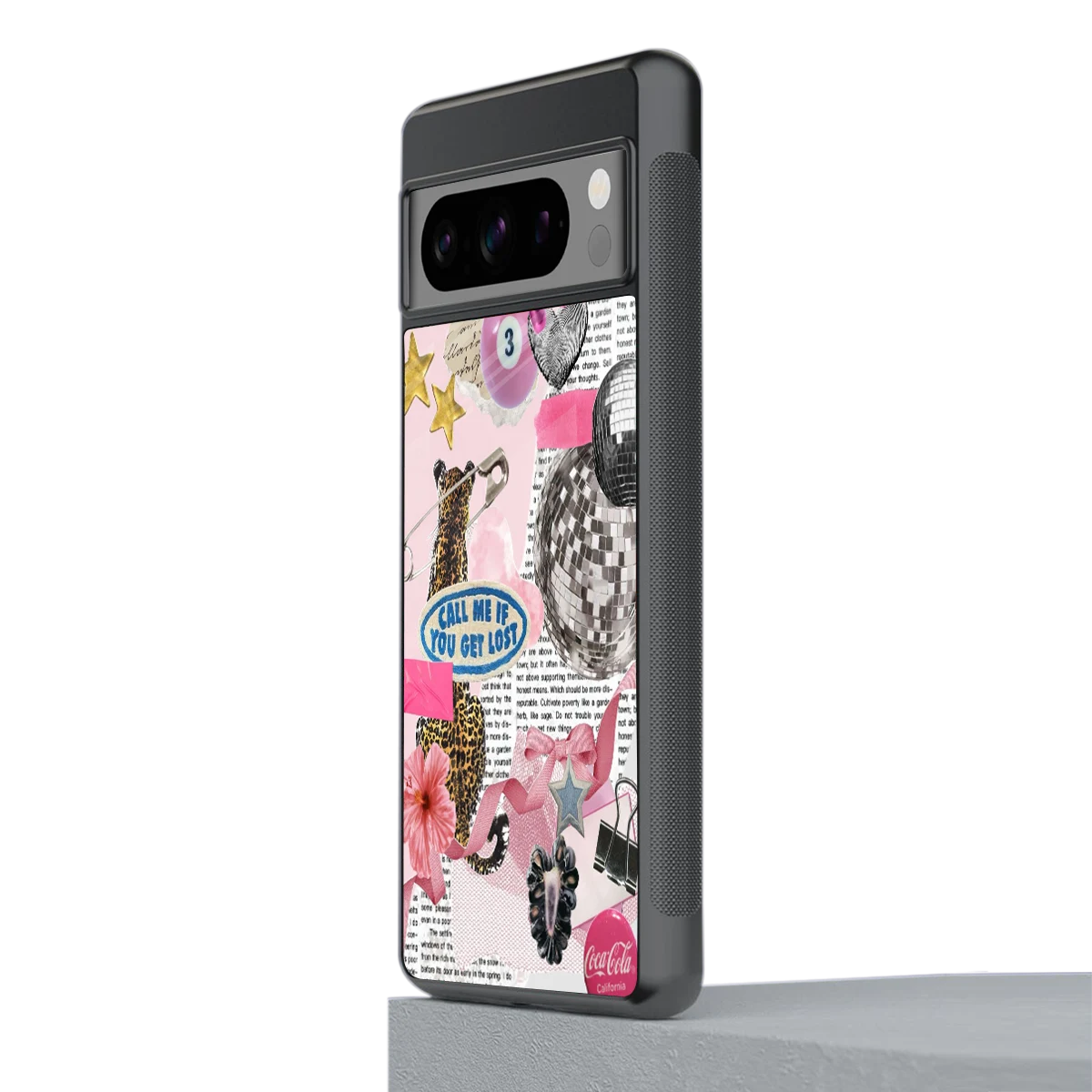 Lost Call stylish phone case for google pixel 8 pro | glossy glass and slim fit